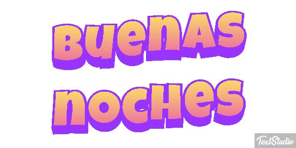 Buenas noches テキスト効果