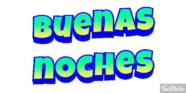 Buenas noches テキスト効果
