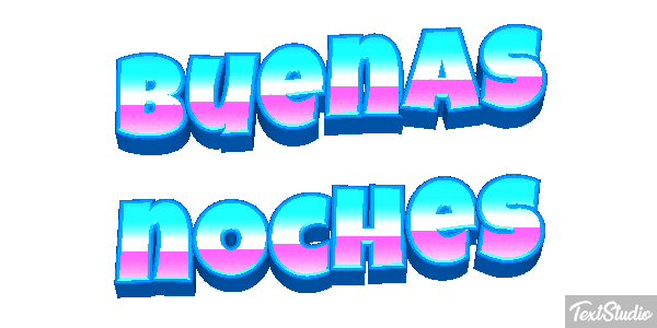 Buenas noches テキスト効果