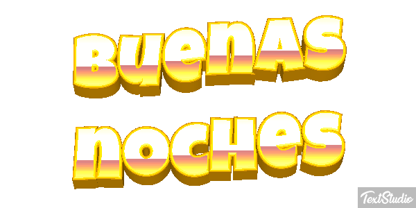 Buenas noches テキスト効果