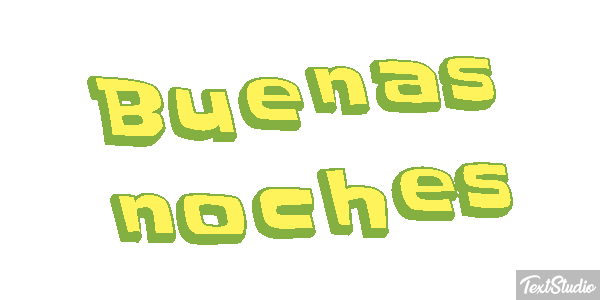 Buenas noches テキスト効果