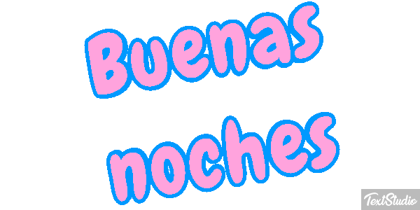 Buenas noches テキスト効果