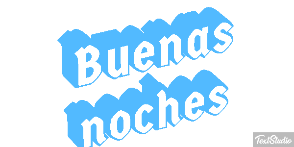 Buenas noches テキスト効果