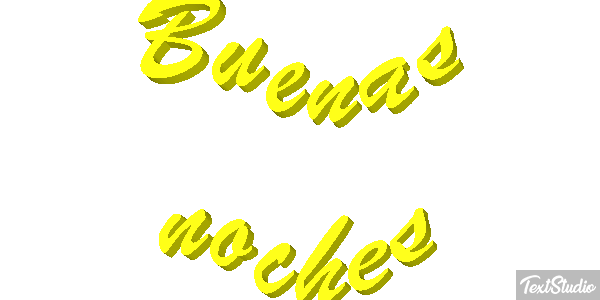 Buenas noches テキスト効果