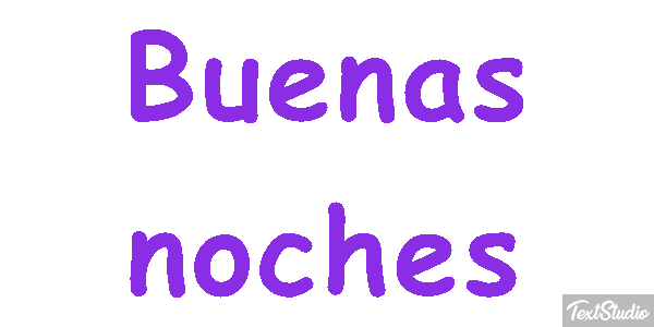 Buenas noches テキスト効果