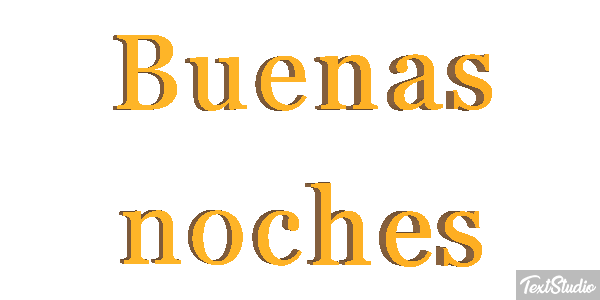 Buenas noches テキスト効果