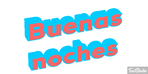 Buenas noches テキスト効果