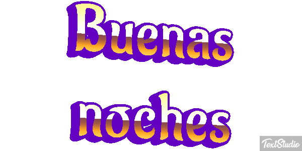 Buenas noches テキスト効果