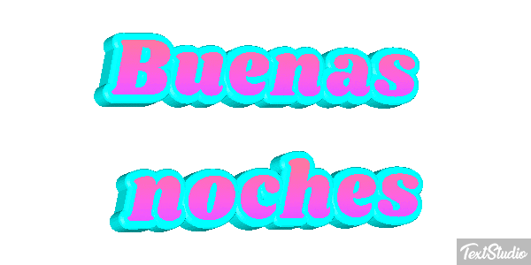 Buenas noches テキスト効果