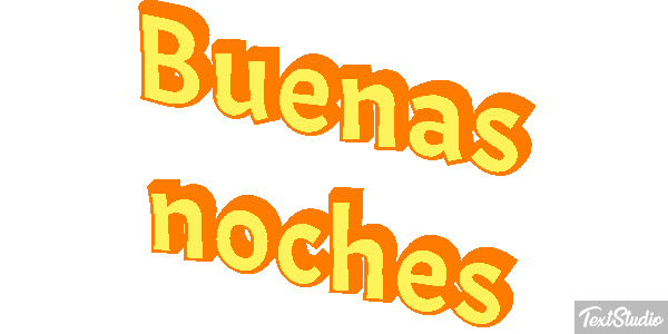 Buenas noches テキスト効果