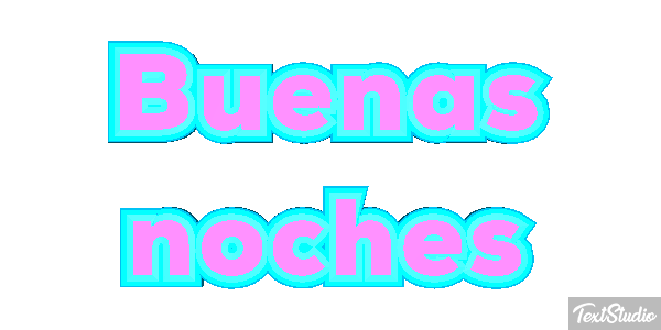 Buenas noches テキスト効果