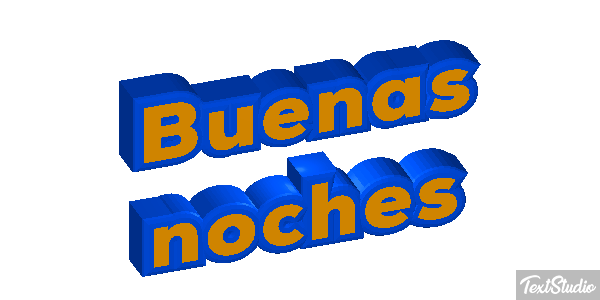 Buenas noches テキスト効果