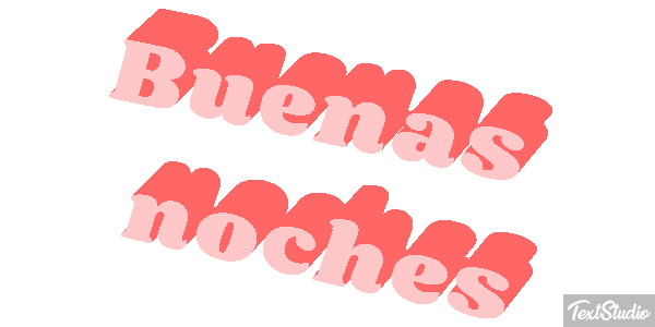 Buenas noches テキスト効果
