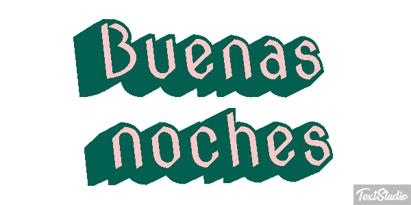 Buenas noches テキスト効果