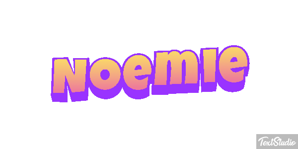 Noémie Текстовый эффект