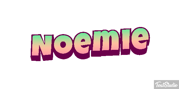 Noémie Текстовый эффект