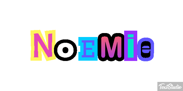 Noémie Текстовый эффект