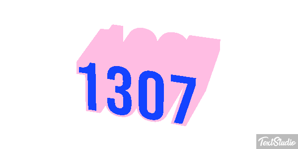 1307 Text effect