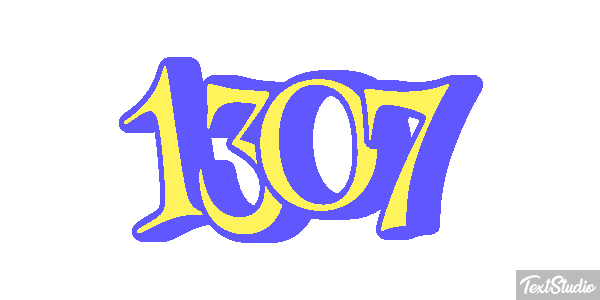1307 Text effect