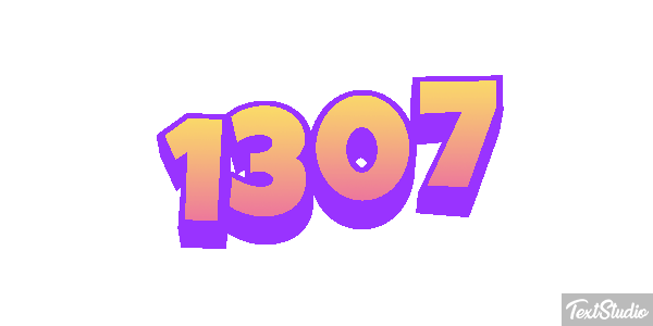 1307 Text effect