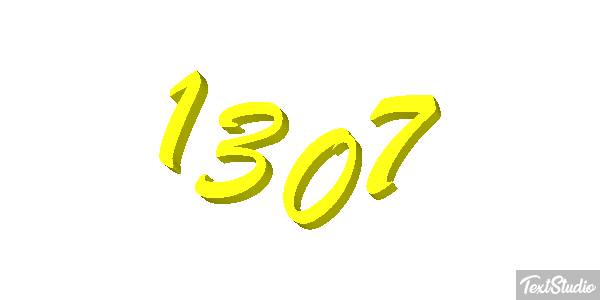 1307 Text effect
