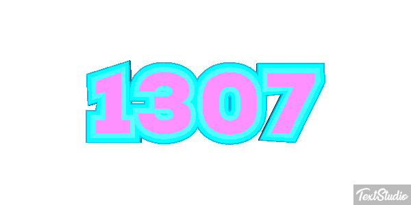1307 Text effect