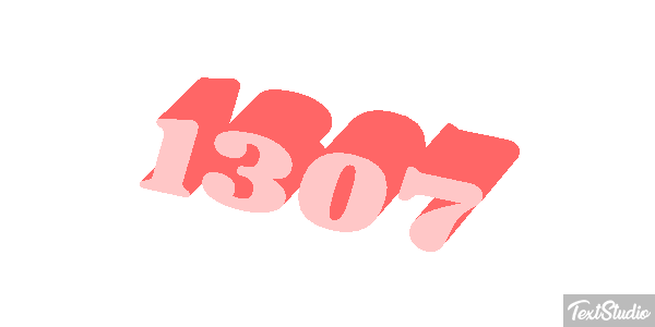 1307 Text effect