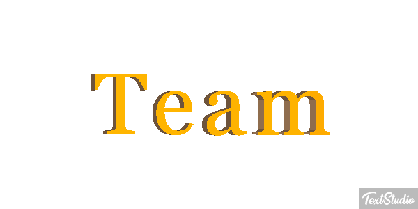 Team Tekst effect