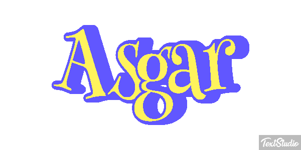 Asgar Text effect