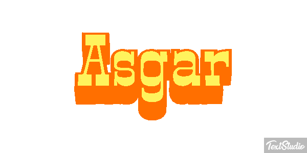 Asgar Text effect