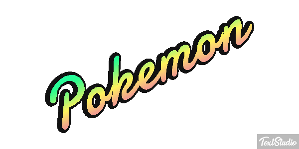 Pokémon Effet de texte