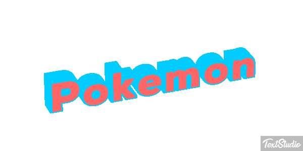 Pokémon Effet de texte