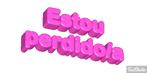 Estou perdido/a Efeito do texto