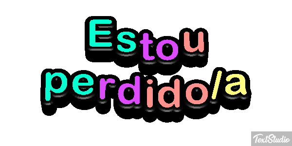 Estou perdido/a Efeito do texto