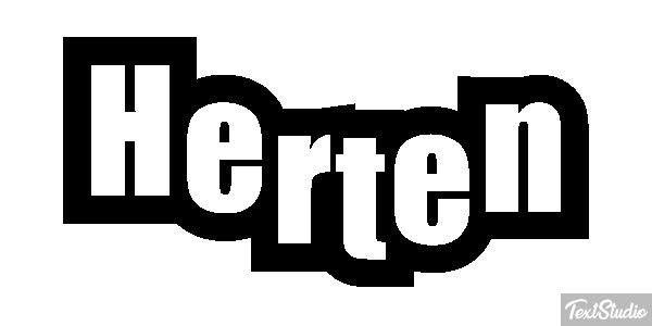 Herten Tekst effect