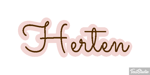 Herten Tekst effect