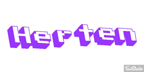 Herten Tekst effect