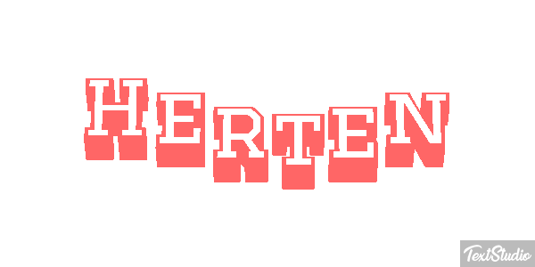 Herten Tekst effect