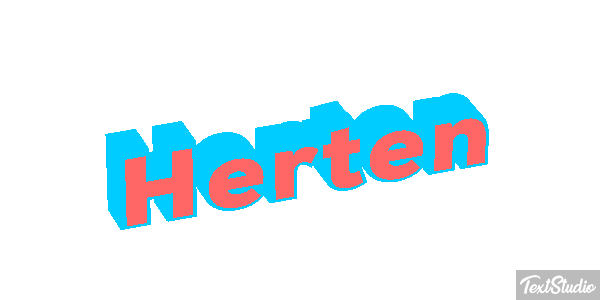 Herten Tekst effect
