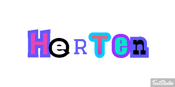 Herten Tekst effect