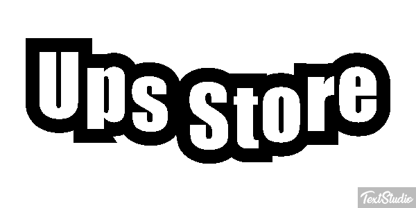 Ups Store Tekst effect