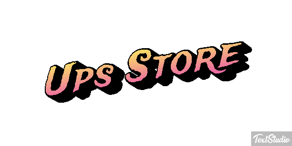 Ups Store Tekst effect
