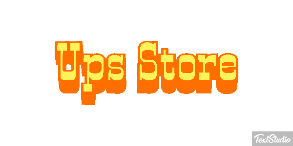 Ups Store Tekst effect