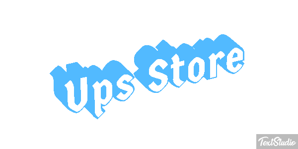 Ups Store Tekst effect