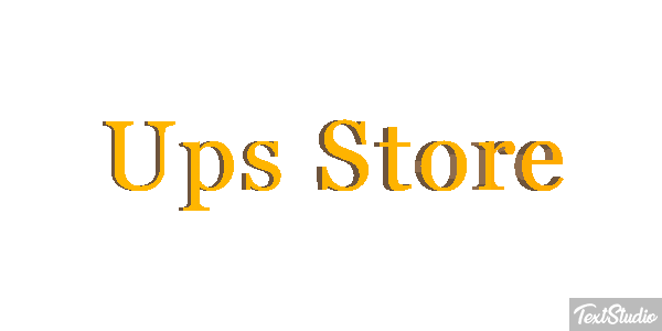 Ups Store Tekst effect