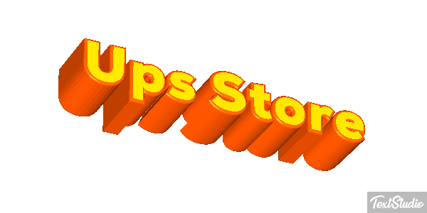 Ups Store Tekst effect