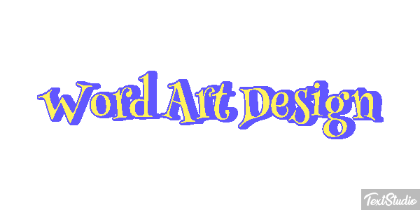 Word Art Design Effetto testo