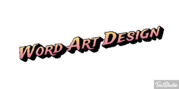 Word Art Design Effetto testo