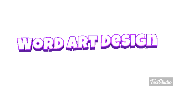 Word Art Design Effetto testo