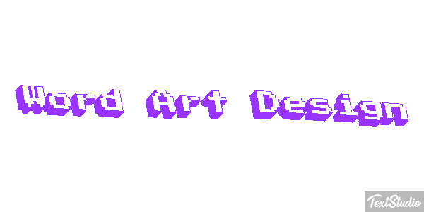 Word Art Design Effetto testo